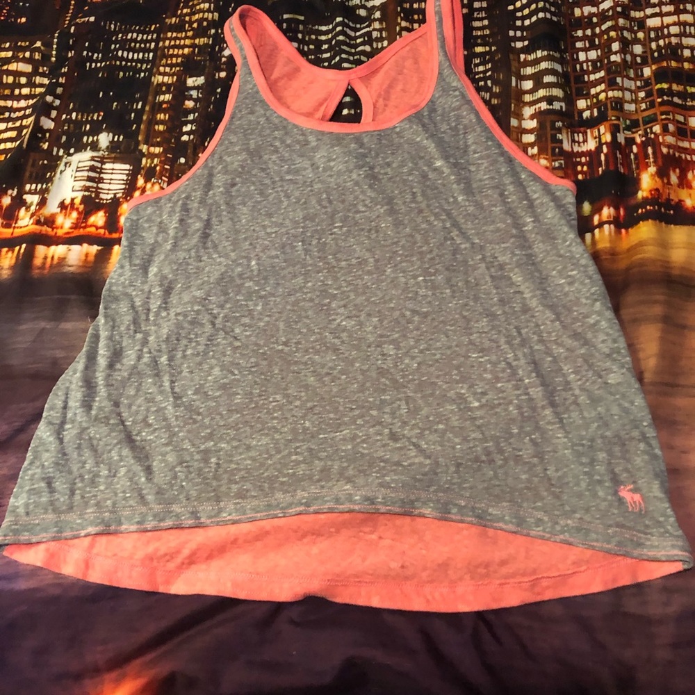 Abercrombie & Fitch tank top pink and grey